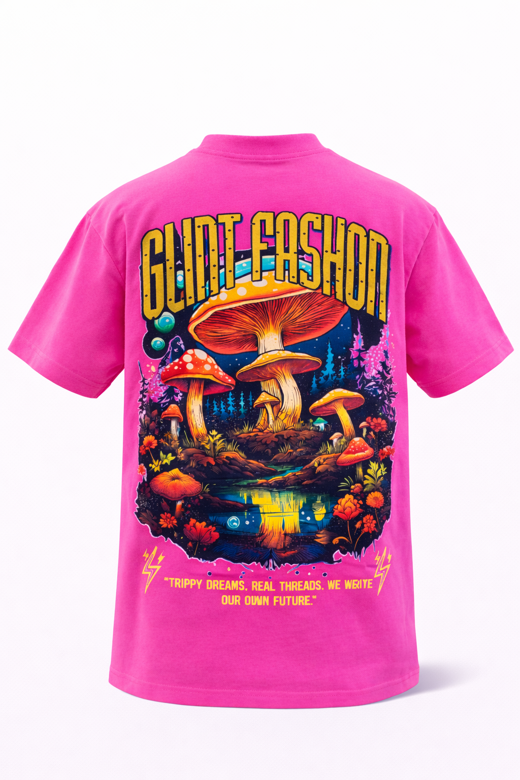 Pink DTF Round Neck (Short Sleeve)